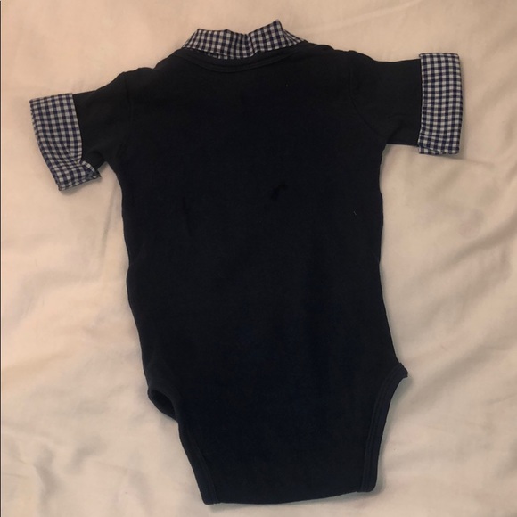 Brimmed Boys Collared Onesie - Picture 4 of 5